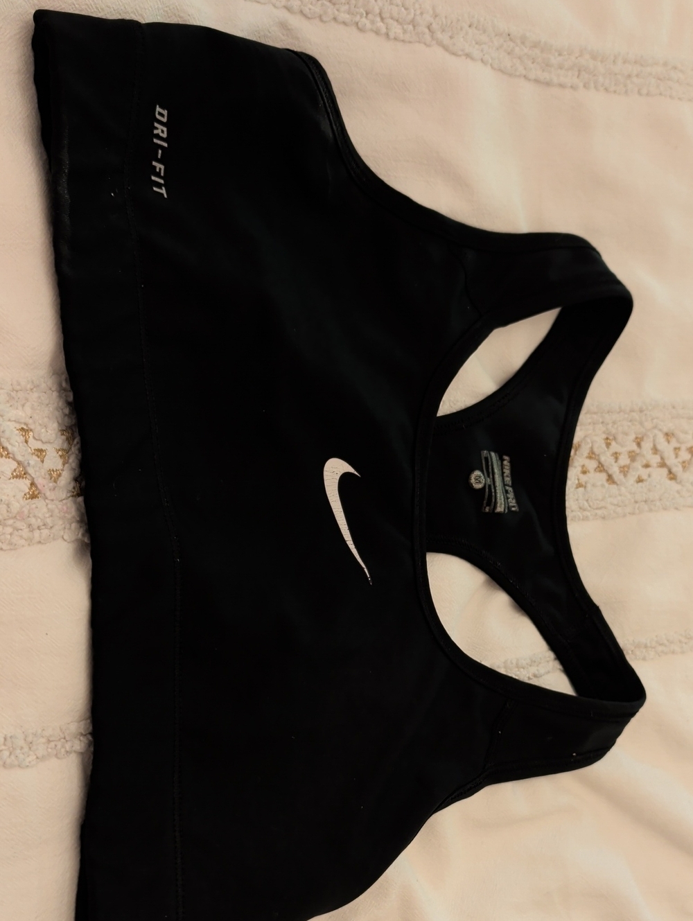 Nike Black Dri-FIT Racerback Sports Bra